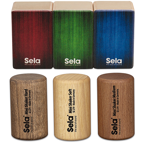 Набори шейкерів Sela: SE 108 Mini Cajon Shaker Set та SE 279 Mini Shaker Set