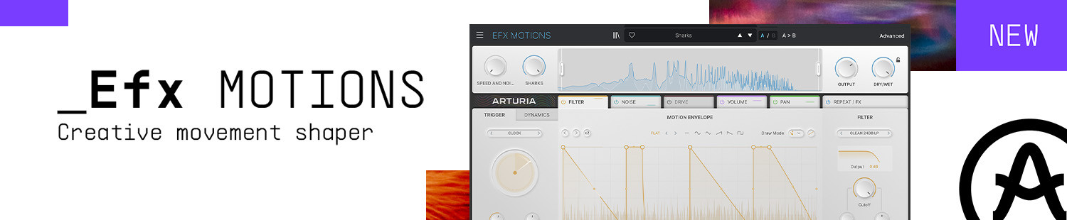 Arturia выпускает Efx MOTIONS