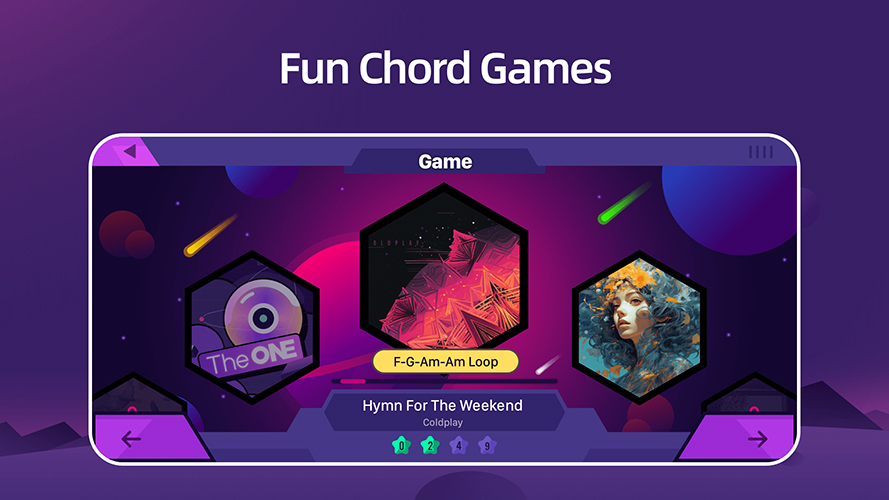 TheONE Smart Piano: Раздел «Игра»