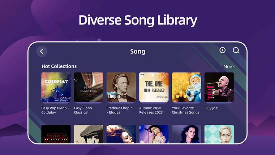 TheONE Smart Piano: Раздел «Песня»