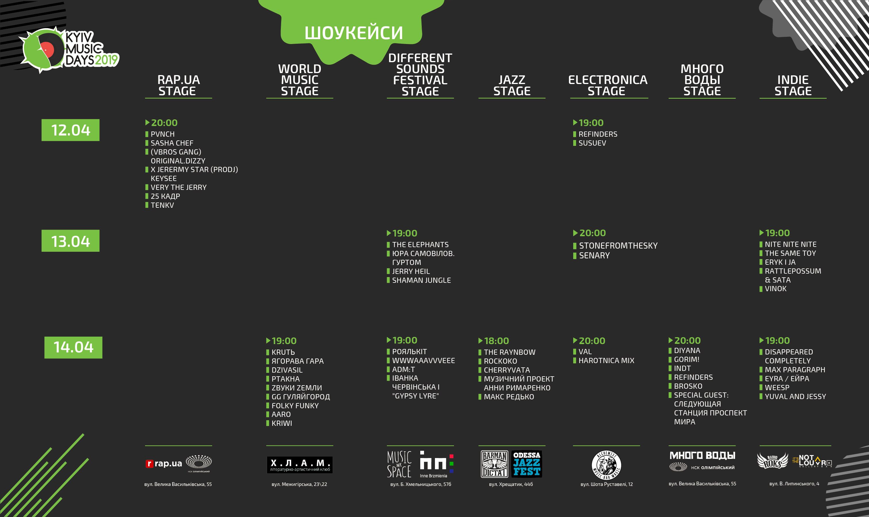 Kyiv Music Days распиание